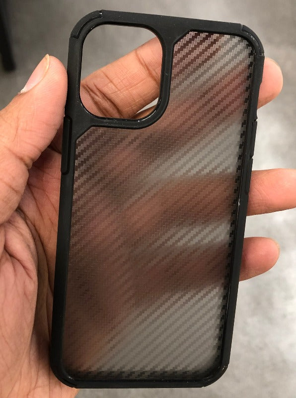 Carbon fiber pattern frosted case