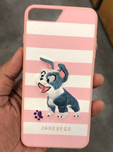 Striped Dog Case Pink