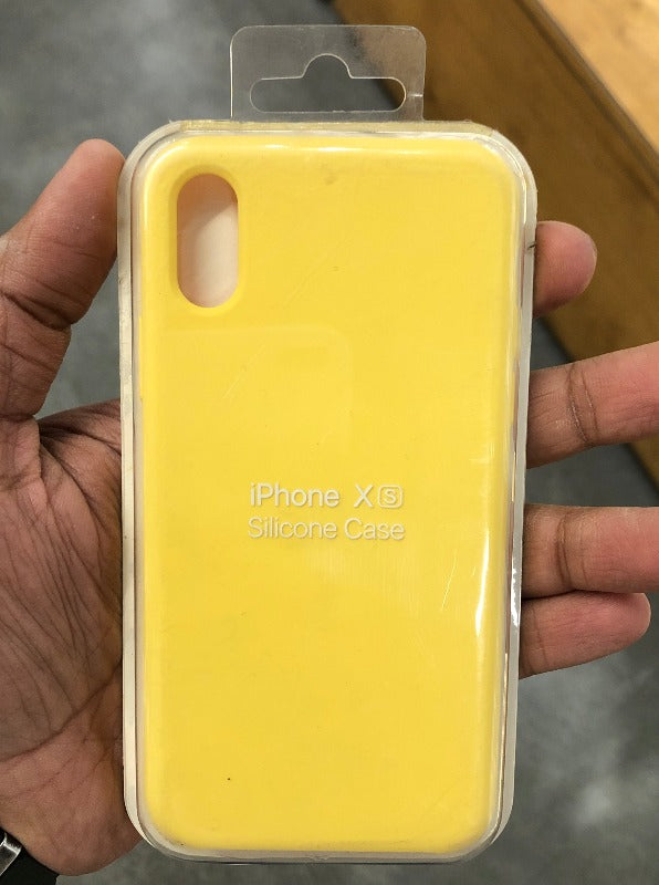 Silicone Case Yellow for iPhone X/Xs