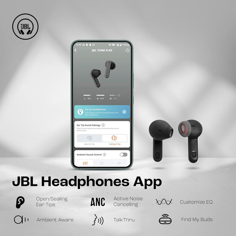 JBL Tune Flex in Ear Wireless TWS Earbuds with Mic