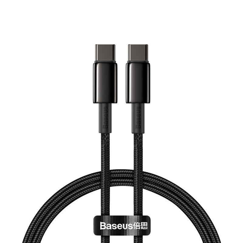 Baseus Tungsten Gold Type-C to Type-C 100W Fast charging Cable 1 m