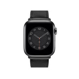 Black Colour Genuine Leather Apple Watch Band