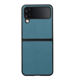 Pebble Real Leather Case for Samsung Flip 4