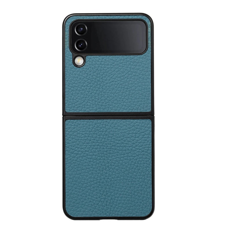 Pebble Real Leather Case for Samsung Flip 4