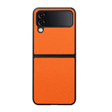 Pebble Real Leather Case for Samsung Flip 4